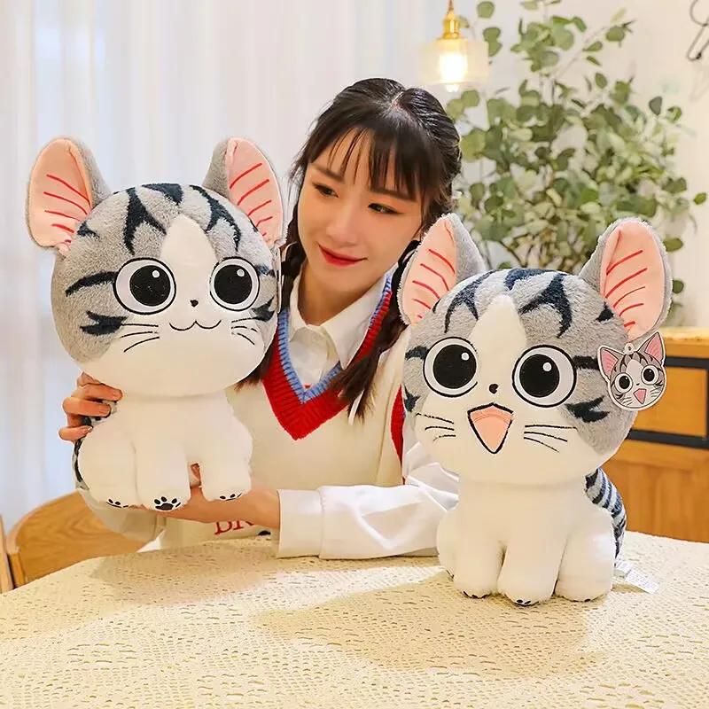 Аниме Милая Кошка Плюшевая Кукла Мягкие Игрушки Для Детей Игрушки 35 СМ