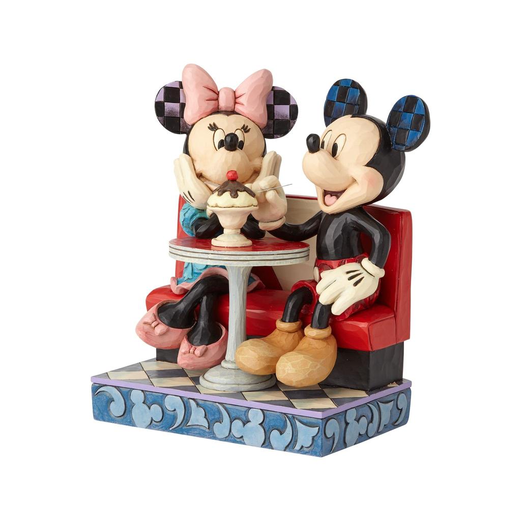 Enesco Disney Traditions Джима Шора Микки и Минни Маус Soda Shop разноцветная фигурка, 6,25 дюйма,