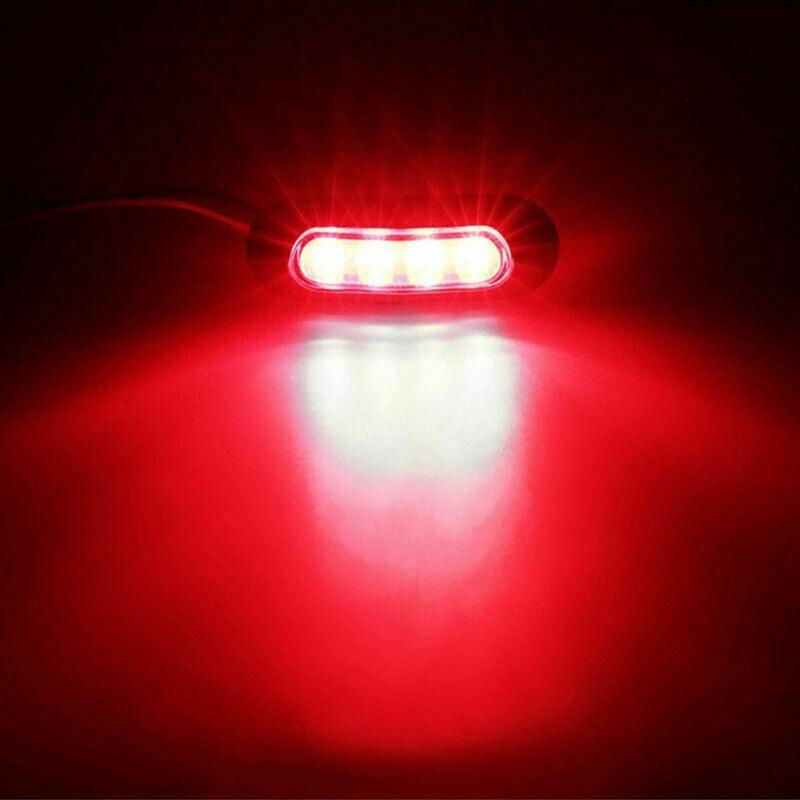 Red Green LED Marine Navigation Light 12V Waterproof Boat Signal Warning Light For Yacht Ship Safety