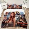 Grand Theft Auto V Game Art Printed 3pcs Bedding Set Soft Microfiber 1 Duvet Cover And 2 Pillowcases Home Bedroom Decor Xmas Gift Q1256