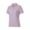 Спортивная повседневная модная удобная рубашка поло с коротким рукавом для женщин, топы фиолетового цвета JD5272