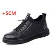 New Genuine Leather Elevator Shoes Men Sneakers Height Shoes Height Increase Shoes Tall Shoes Insole 5CM Sports Shoe