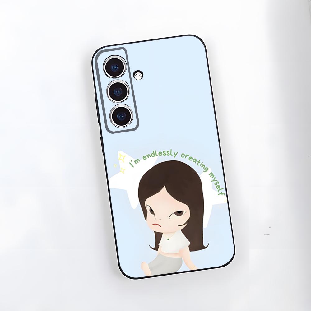 Япония Y-Yoshimoto Нара Чехол для телефона Samsung A25 A13 A33 5G A54 A36 A35 A56 A52 A14 Ударопрочный Мягкий чехол