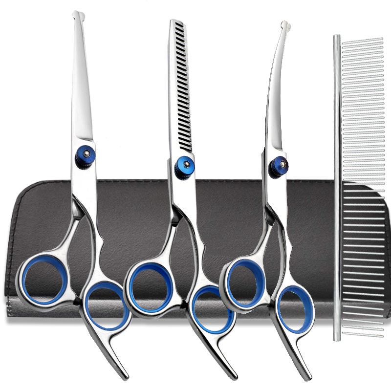 Профессиональный набор изогнутых ножниц для груминга питомцев Big Dog из нержавеющей стали
