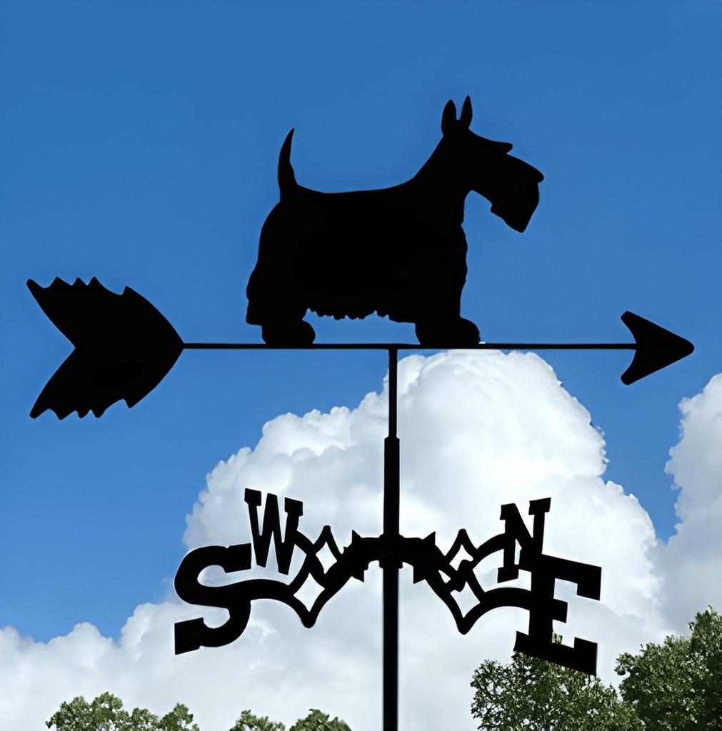 Декоративный железный флюгер - наружное украшение для металлической крыши