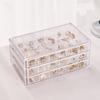 Drawer Type Transparent Jewelry Storage Box Household Large Capacity Jewelry Organizer Box Solid Color Simple Convenience Box