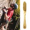 Rock Climbing Brush with Wooden Long Handle Thick Boar Bristles Portable Indoor Outdoor Climbing Bouldering Brush Cleaning Tool