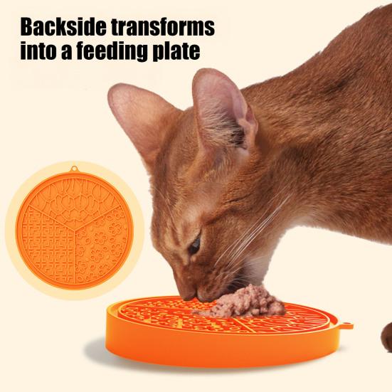 Pet Slow Feeder Mat, Soft Silicone Dog Lick Mat, Prevents Choking, Slow Feeder Dish for Dogs Cats Kibbles Thick Treat