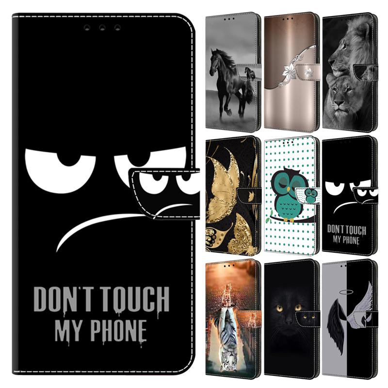 Кожаный чехол-книжка для IPhone 6 7 8 X XS XR 11 12 13 14 15 Mini Pro Max С рисунками животных Кошелек Телефон IPhone 14 15 Plus Funda