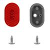 For Xiaomi Pro 2 Tail Lights Led Rear Fender Lampshade Brake Rear Lamp Shade Electric Scooter Brake Rear Tail Light