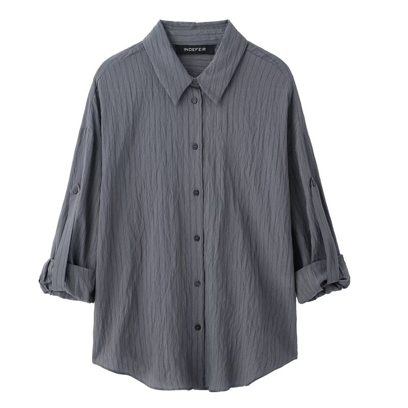 Kaslead New Women clothes Western Style Short sleeve Stripe Shirts Casual Trousers 9064550 8277550