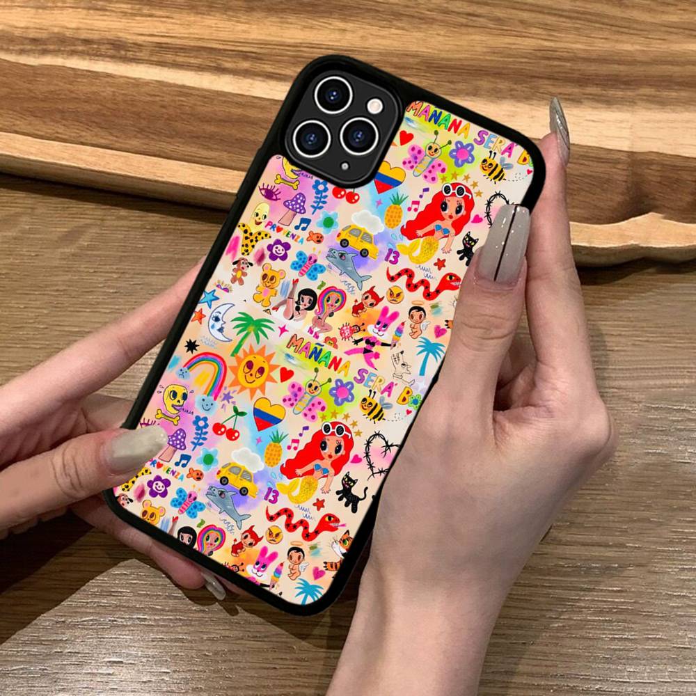 Karol G Manana Phone Case Silicone PC+TPU For For IPhone 11 12 13 14 15 16 Plus Pro Max Cover