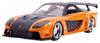 Kyosho Jada Toys Fast Furious Series Mazda Orange Finished Model JADA30736 & 1/32 F&F RX-7 (Han)