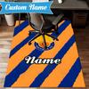 Custom Name Saiyans Football Crest Rug Game Carpet, Floor Mat for Bedroom Living Room Entryway Rug, Home Decor Idea Gift for Christmas birthday
