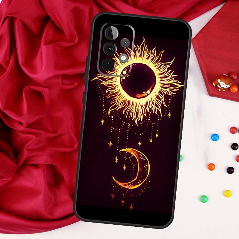 Винтажная Луна, Солнце и Звезды для чехла Samsung Galaxy A15 A55 A53 A33 A35 A22 A32 A52 A54 A34 A14 A56 A36 A26 A16 A05 A06