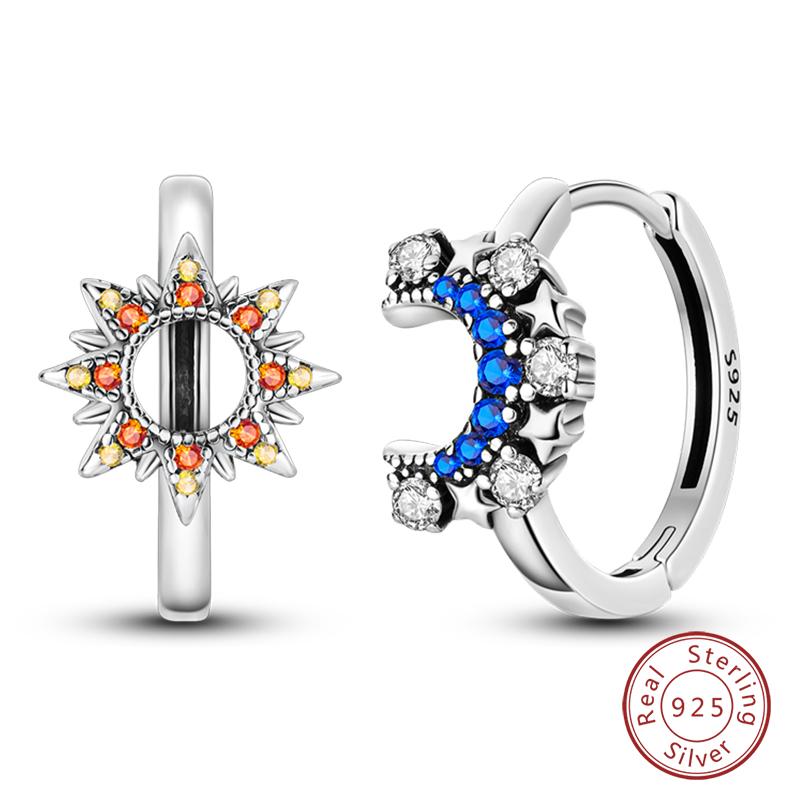 Серьги-тюльпаны из стерлингового серебра 925 пробы для женщин, двойные серьги-кольца в виде бабочки из кубического циркония, изящные помолвочные украшения