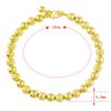 24K Plating Gold Bracelet Large And Small Buddha Beads Gold-Plated Fashion Bracelet, Suitable For Women'S Jewelry Gifts