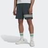 adidas Оригинальные повседневные шорты мужские зеленые HR8652