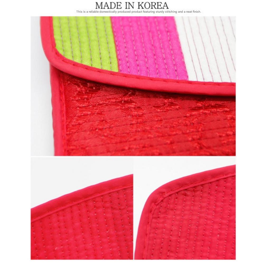 Colorful Silk Korean Quilted Long Wallet
