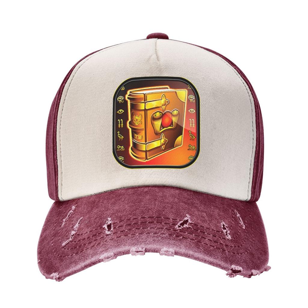 Book Of Ra Game Gaming Trucker Hat Аксессуары Повседневные потертые потертые головные уборы для женщин унисекс Регулируемые