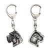 Italian Spinone, Spinone Italiano, Bracco Spinoso - Silver-plated Key Ring with Dog, Handbag Decoration, Backpack Pendant by Brand