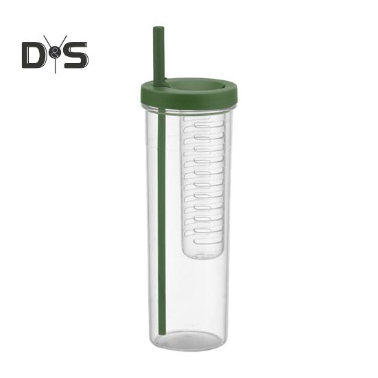 700 мл стакан с трубочкой и встроенным фильтром для складывающейся трубочки, контейнер для чая, легко моется, универсальный стакан с трубочкой для питья