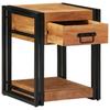 Nightstand Brown 40 x 40 x 50 cm Solid Acacia Wood