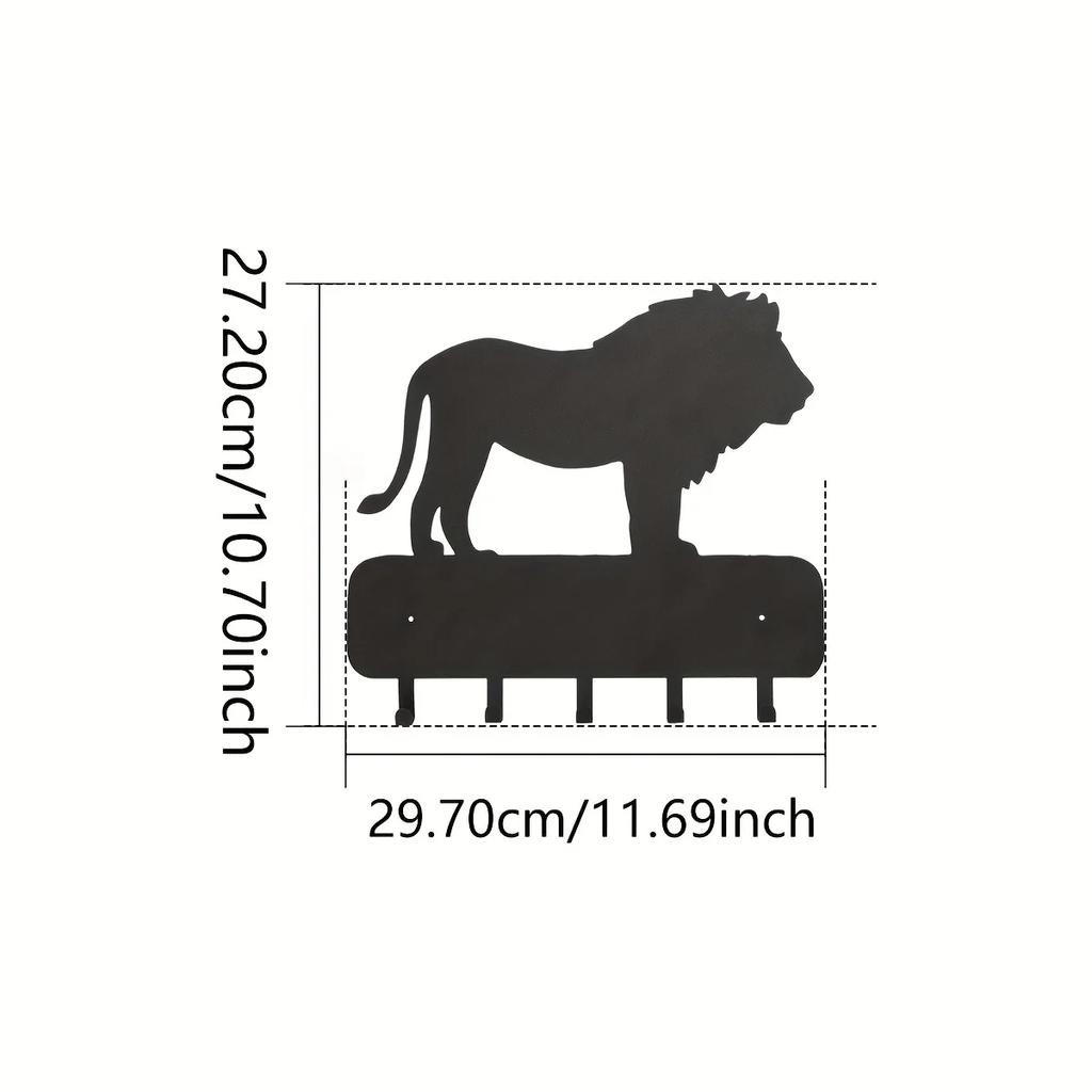 Modern Metal Wall-Mounted Key Hooks - Wall Holder for Hallway, Entrance, Bathroom & Closet