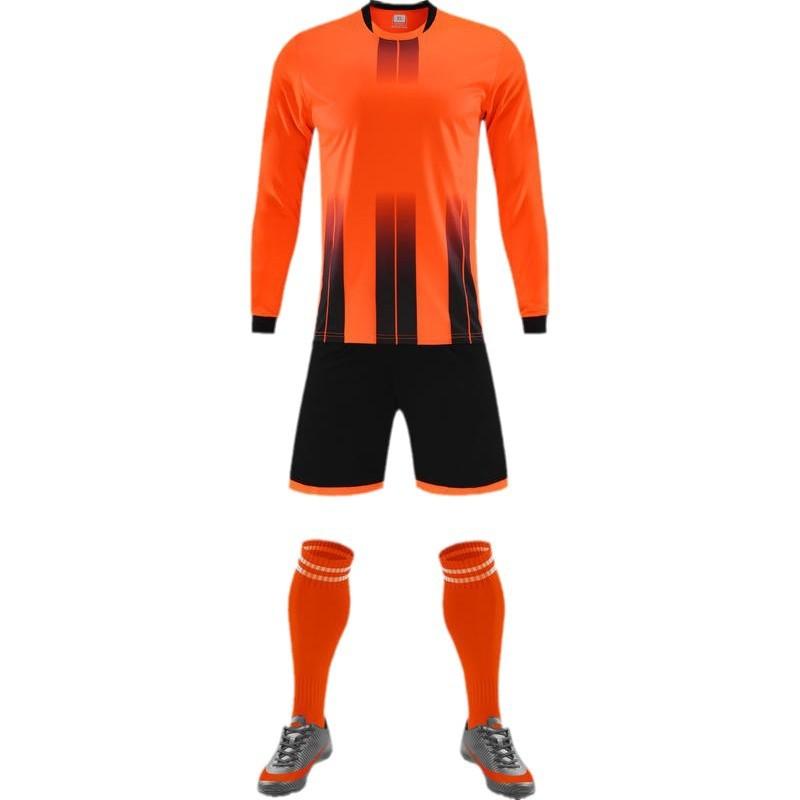Long Sleeve Football Uniform Set Men'S Competition Training Team Uniform Kids Adult Sports Suit Jersey Soccer Men'S Football Man