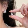 Изысканные серьги-клипсы в форме капли с цирконием: Крутые, Универсальные, Модные Серьги