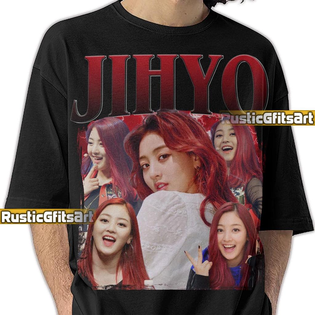 ФУТБОЛКА JIHYO TWICE, Концертная футболка Jihyo Twice, Ретро Бутлег Тур-Мерч Park Ji-hyo, Подарок для фанатов K-Pop гёрл-группы Twice Once, Рэп-футболка
