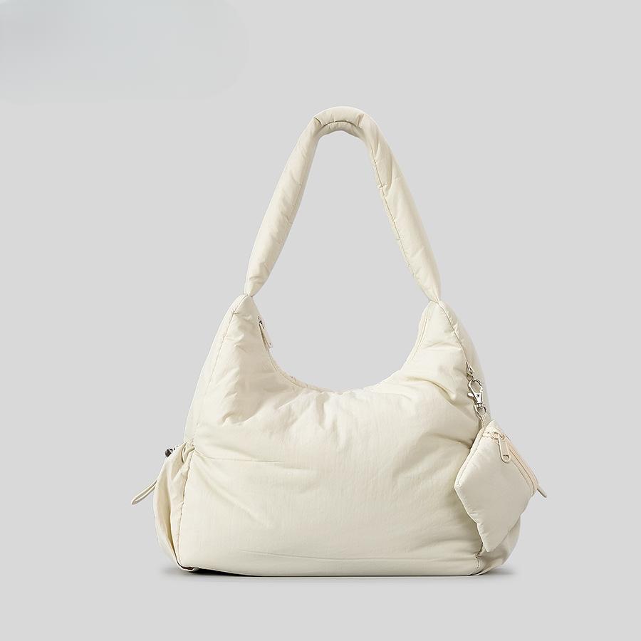 Сумка через плечо из нейлона U-образной формы, женская литературная куртка, хлопковая сумка, сумка через подмышку для поездок на работу