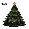 DIY Home Decor Crafting Christmas Patchwork Kit, Holiday Fabric Art Craft Santa Festive Ornament Set Snowman Tree Sewing Project for Seasonal