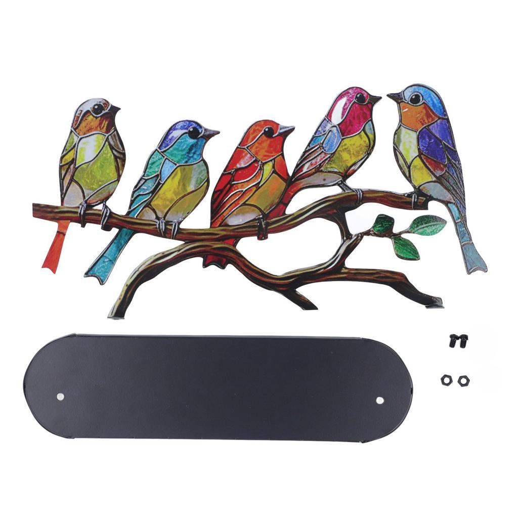 Metal Bird Series Decoration Multicolor Bird Series Detachable Art Ornaments for Display