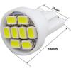 T10 194 168 Dash trument White LED Light Bulbs Bright Panel Gauge Cluster Dashboard LED Light Bulbs 10Pcs/Set (White)