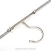 MAWA Skirt Mini Set of Glitter 37cm Steel with Special Plastic Coating Hangers, Size, 10, Gold, Wide, 1.2cm Thick,