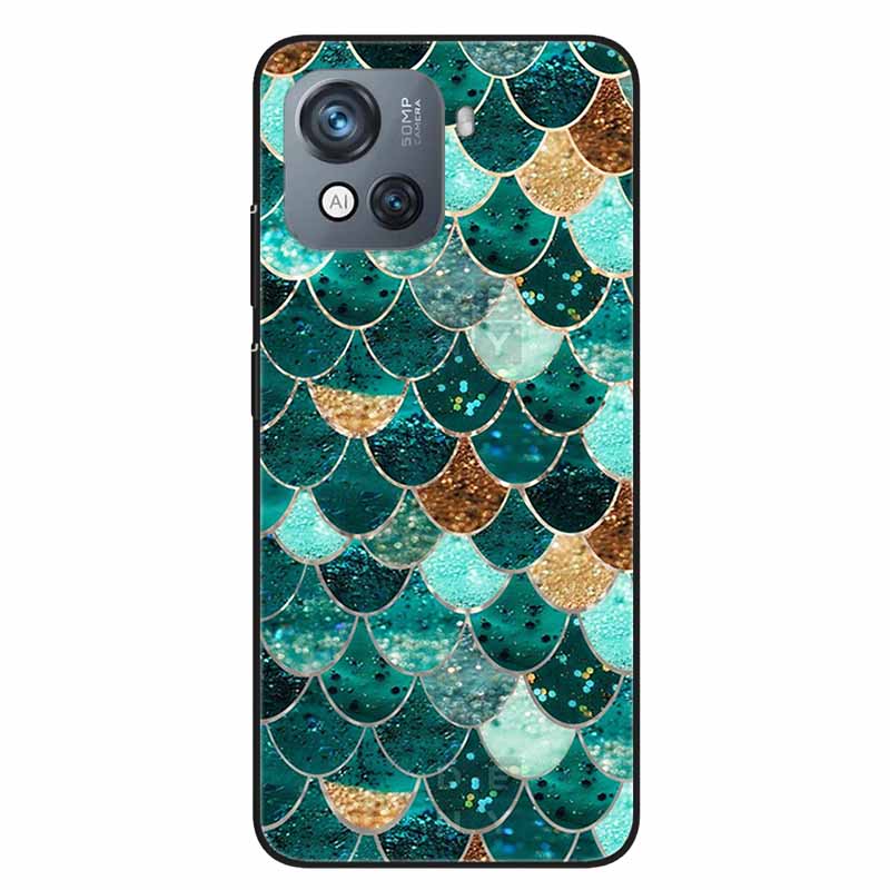 For Blackview Oscal C80 Case C 80 Marble Printing TPU Silicon Soft Phone Covers for Oscal C80 OscalC80 Back Cases Black Shells