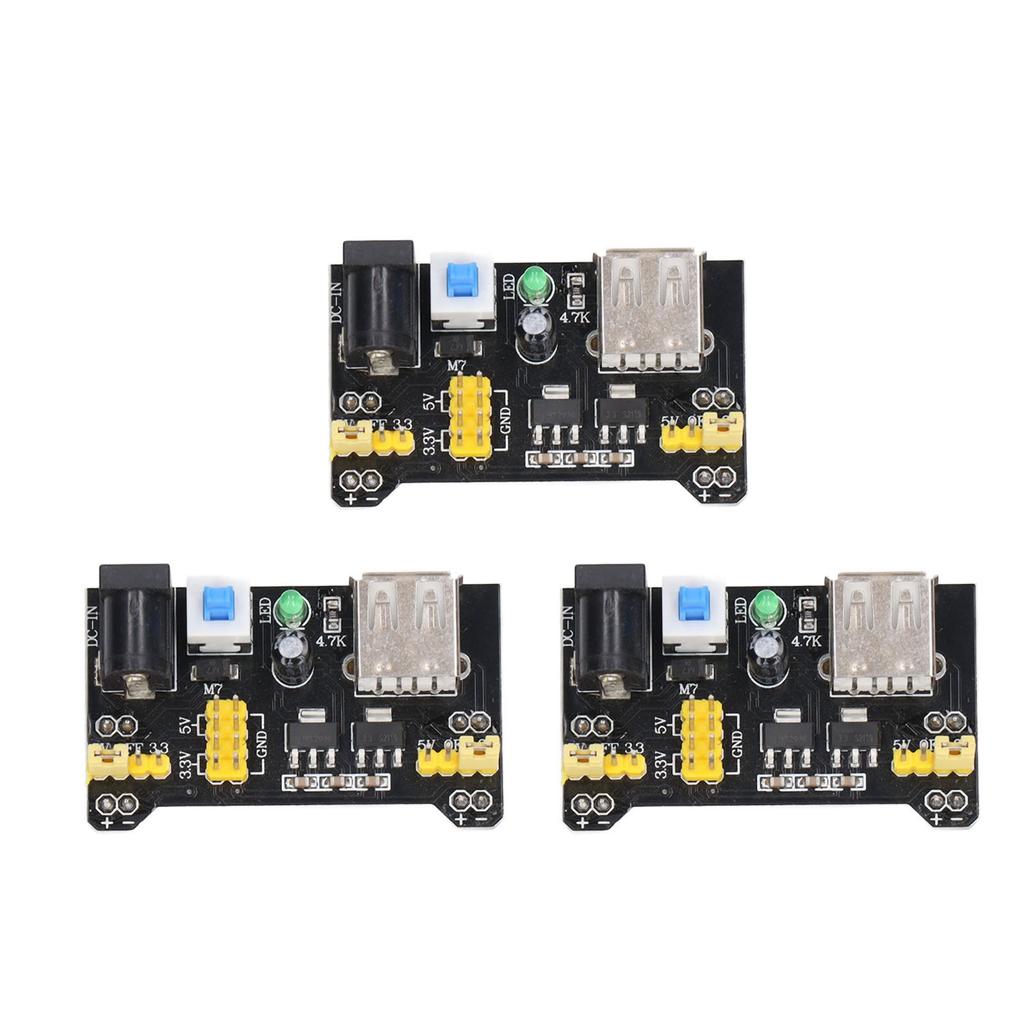 3Pcs Breadboard Power Supply Module Voltage Regulator DC 3.3V 5V Dual Channel Output