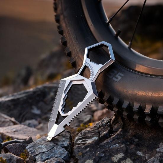 3/4 шт. Многофункциональный гаечный ключ 10 в 1 Инструмент для повседневного ношения с открывалкой для бутылок, транспортиром, линейкой с двумя шкалами, пилой, резаком, отверткой, устойчивый к ржавчине Ручной