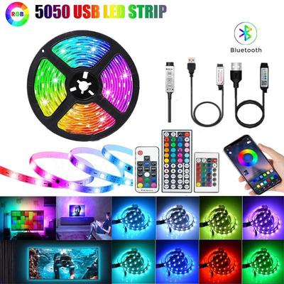 В наличии RGB Bluetooth Музыкальная светодиодная лента, 5050 Низковольтная USB, Цветная подсветка для телевизора, Светодиодная лента 5В