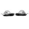 Exhaust Muffler Tips Set End Pipe Trim Replacement for 3 Series G20 G21 M Sport M340 2019‑2021Chrome Silver