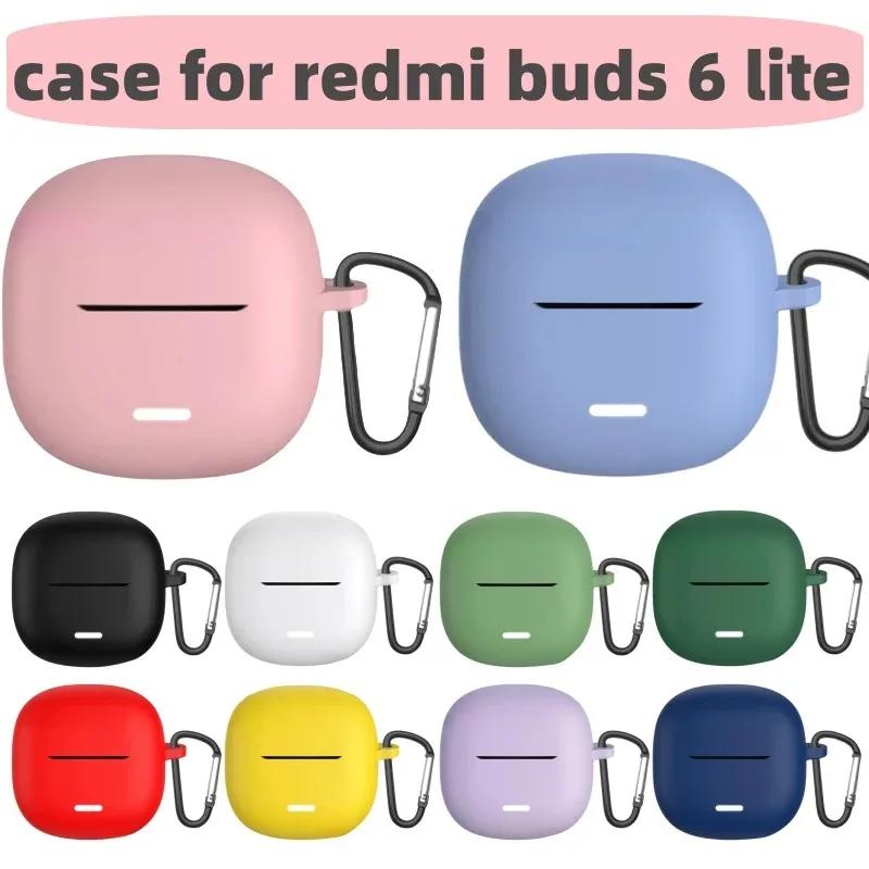 Чехол для Redmi buds6 lite Беспроводные наушники Силиконовая крышка Для чехлов Redmi buds6 lite Coque Fundas
