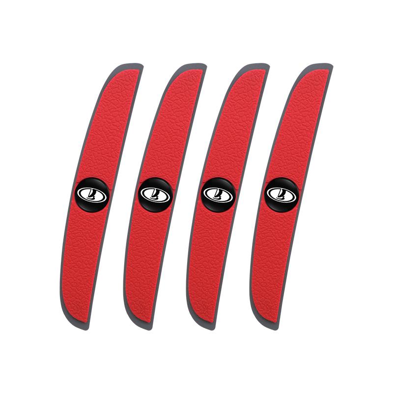 MQFS3 4Pcs Rubber Anti Collision Strip Car Body Protector Stickers For Lada Vesta Niva 2107 Granta Priora Largus 2106 Kalina Samara