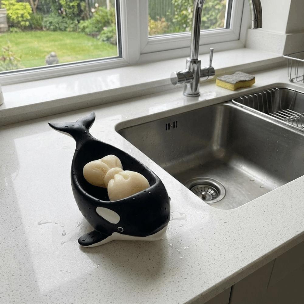 Non-slip Soap Storage Rack Resin Soap Holder Animal Design Soap Stand Kitchen