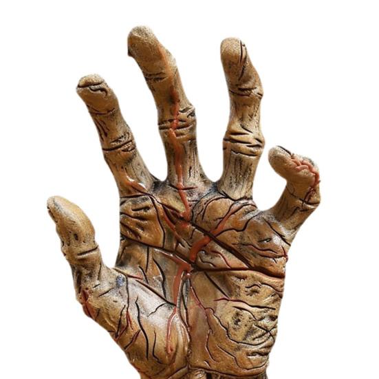 Зомби ручной орнамент нетоксичная захватывающая статуя руки жуткая форма ладони украшение для Хэллоуина ужасов