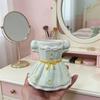 Ceramic Makeup Brush Holder Sweet Flower Vase Princess Dress Storage Box  Bedroom Decoration
