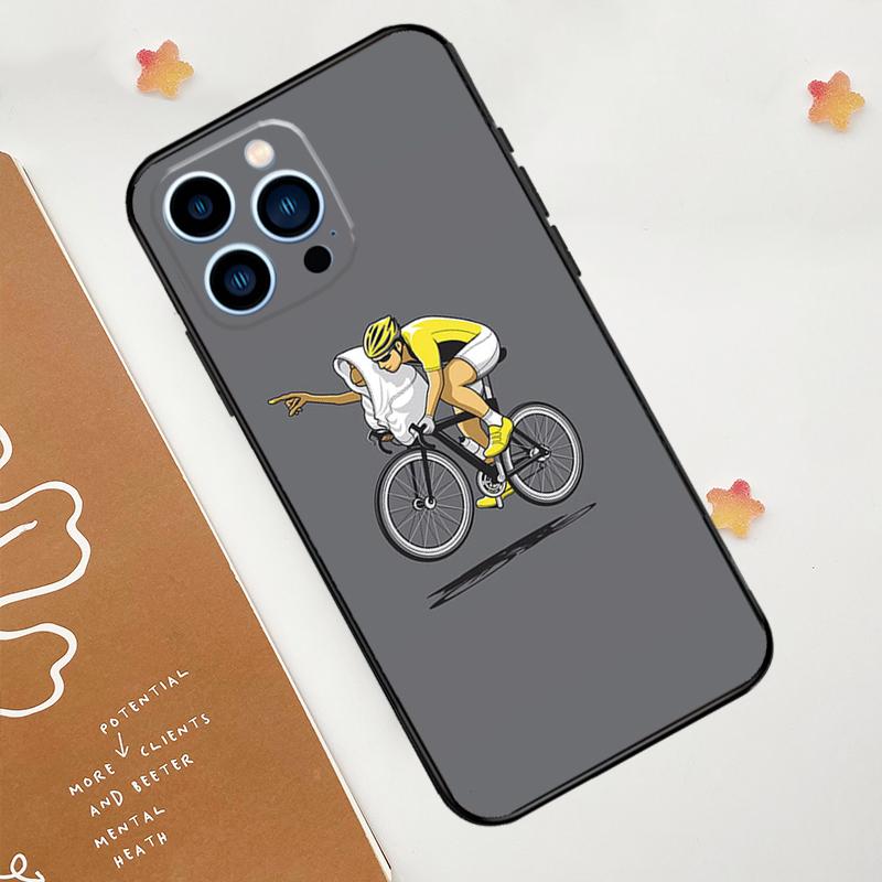 Чехол для телефона на велосипед для iPhone 15 16 14 13 12 11 Pro Max Mini Plus XS X XR Задняя крышка