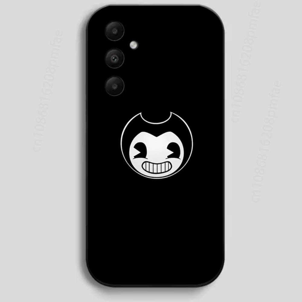 Чехол для телефона Machine B-Bendy and the Ink Phone Case для Samsung Galaxy A13, 21s, 22, 31, 32, 40, 52, 71, A91, мягкий черный корпус