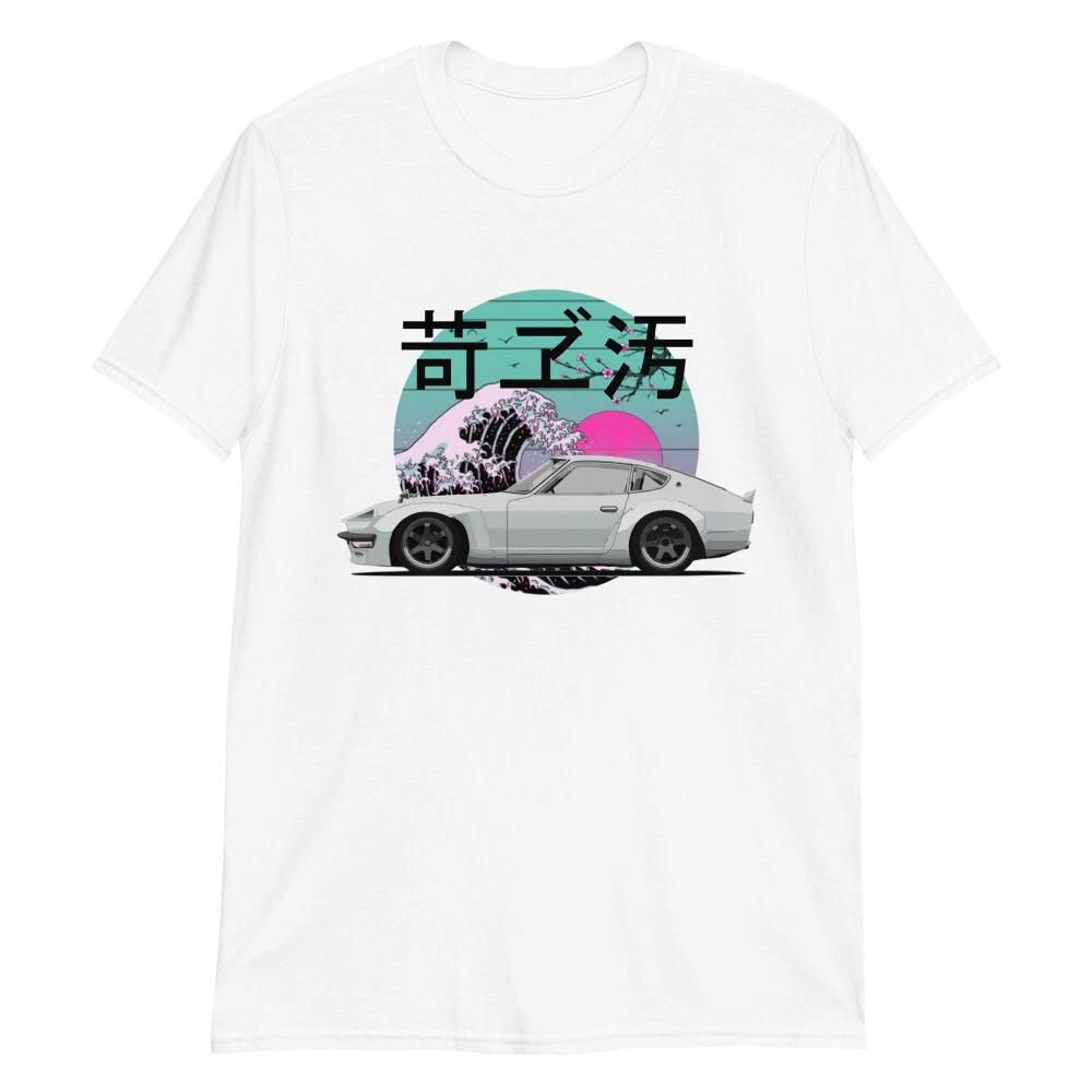 1973 Datsun 240z JDM Легенда Японский Тюнер Дрифт Гонки Футболка с коротким рукавом 100% Хлопок Мужские Футболки Топ