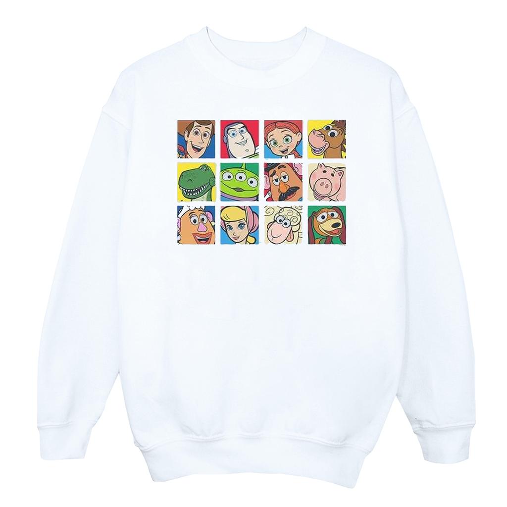 Disney Womens/Ladies Toy Story Character Squares Sweatshirt